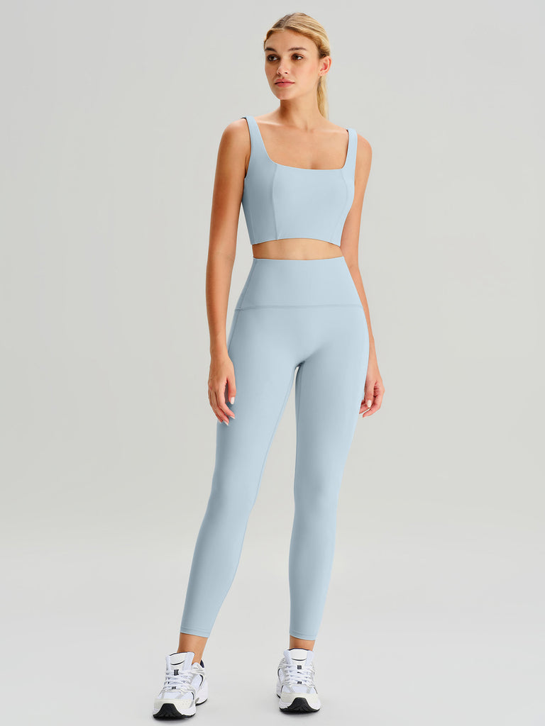 Women's Knitted Nylon Yoga Leggings Sustainable Yoga Bottoms - BERLOOK