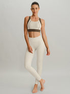 Women's Knitted Nylon Yoga Leggings Sustainable Yoga Bottoms - BERLOOK