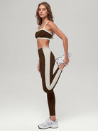 Women's Knitted Nylon Yoga Leggings Sustainable Yoga Bottoms - BERLOOK