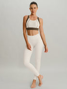 Women's Knitted Nylon Yoga Leggings Sustainable Yoga Bottoms - BERLOOK