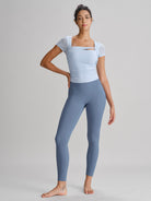 Women's Knitted Nylon Yoga Leggings Sustainable Yoga Bottoms - BERLOOK