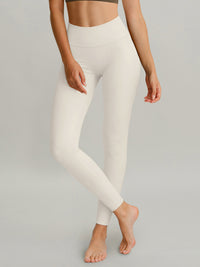 Women's Knitted Nylon Yoga Leggings Sustainable Yoga Bottoms - BERLOOK