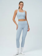 Women's Knitted Nylon Yoga Leggings Sustainable Yoga Bottoms - BERLOOK