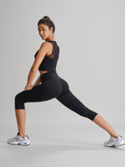 Women's Knitted Nylon Yoga Leggings Sustainable Yoga Bottoms - BERLOOK