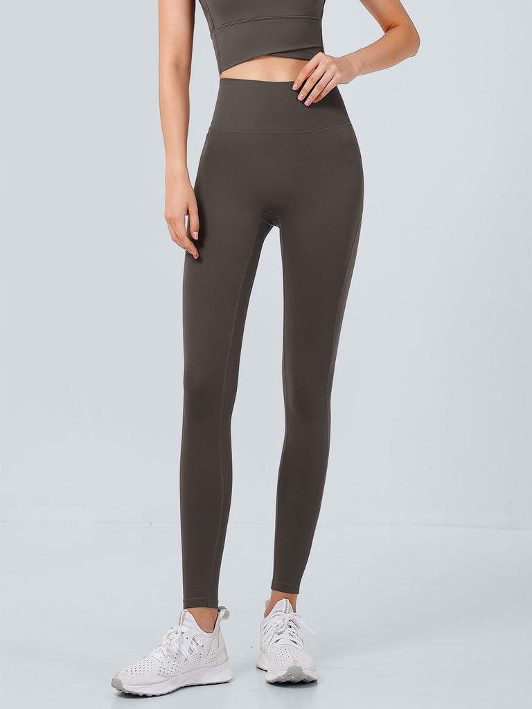 Women's Knitted Nylon Yoga Leggings Sustainable Yoga Bottoms - BERLOOK