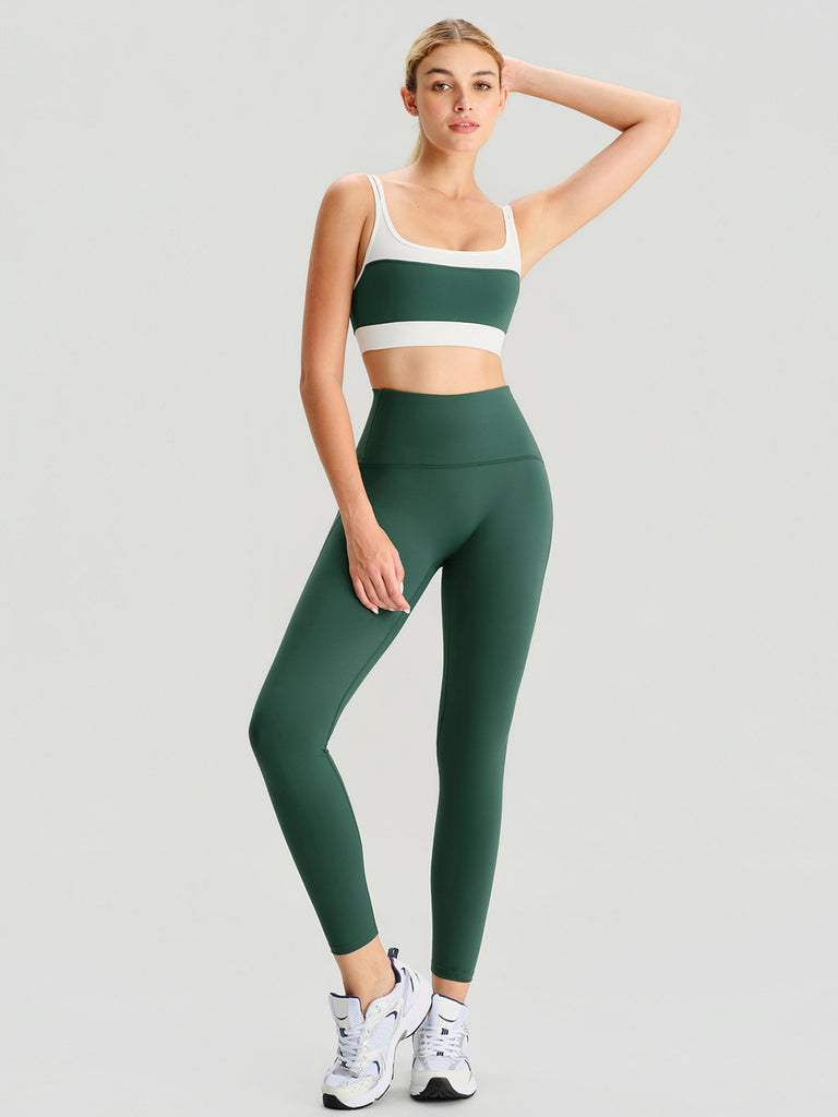 Women's Knitted Nylon Yoga Leggings Sustainable Yoga Bottoms - BERLOOK