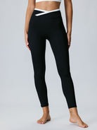 Women's Knitted Nylon Yoga Leggings 25” Sustainable Yoga Bottoms - BERLOOK