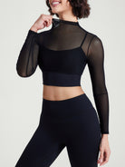 Women's Knitted Nylon Yoga Long Sleeve Top Sustainable - BERLOOK - 02