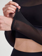 Women's Knitted Nylon Yoga Long Sleeve Top Sustainable - BERLOOK - 05