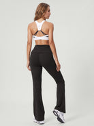 Women's Knitted Nylon Yoga Pants Sustainable Yoga Bottoms - BERLOOK