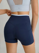 Women's Knitted Nylon Yoga Shorts Sustainable Yoga Bottoms - BERLOOK