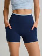 Women's Knitted Nylon Yoga Shorts Sustainable Yoga Bottoms - BERLOOK
