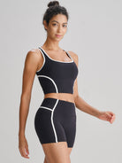 Women's Knitted Nylon Yoga Shorts Sustainable Yoga Bottoms - BERLOOK