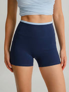 Women's Knitted Nylon Yoga Shorts Sustainable Yoga Bottoms - BERLOOK