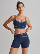 Women's Knitted Nylon Yoga Shorts Sustainable Yoga Bottoms - BERLOOK
