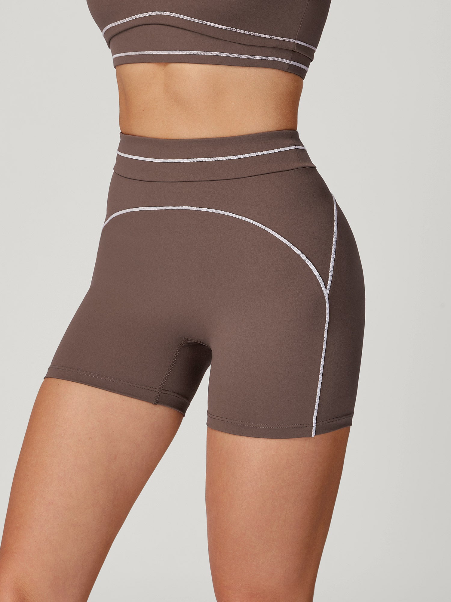 Women's Knitted Nylon Yoga Shorts Sustainable - BERLOOK - 20