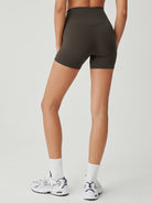 Women's Knitted Nylon Yoga Shorts Sustainable Yoga Bottoms - BERLOOK