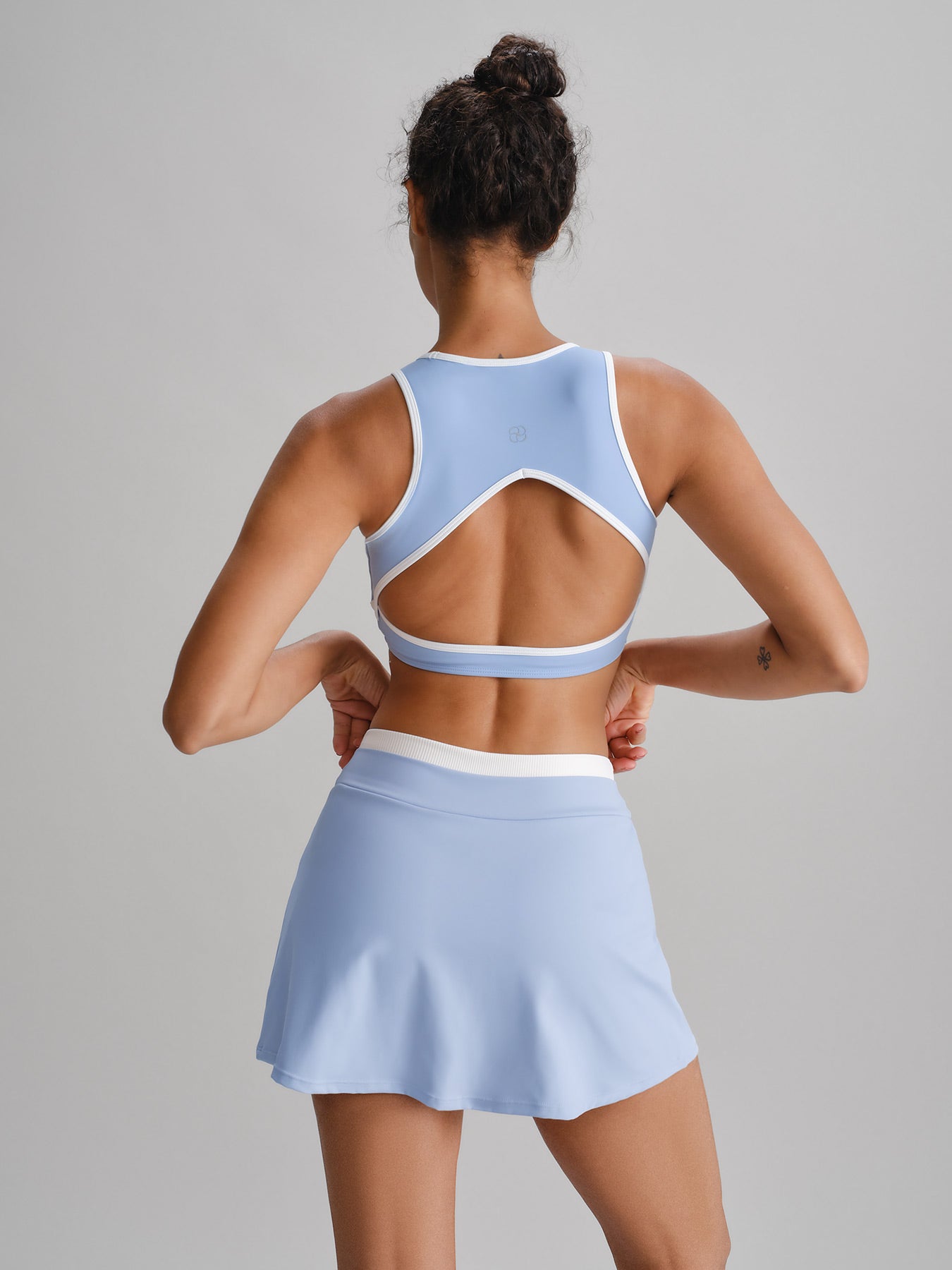 Women's Knitted Nylon Yoga Skirt Sustainable Yoga Bottoms - BERLOOK