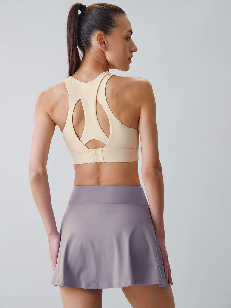 Women's Knitted Nylon Yoga Skirt Sustainable Yoga Bottoms - BERLOOK