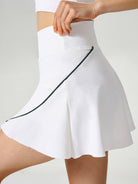 Women's Knitted Nylon Yoga Skirt Sustainable Yoga Bottoms - BERLOOK