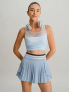 Women's Knitted Nylon Yoga Skirts Sustainable Yoga Bottoms - BERLOOK