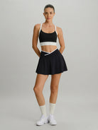 Women's Knitted Nylon Yoga Skirts Sustainable Yoga Bottoms - BERLOOK