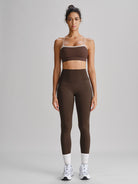 Women's Knitted Nylon Yoga Sports Bra Sustainable Yoga Tops - BERLOOK