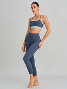 Women's Knitted Nylon Yoga Sports Bra Sustainable Yoga Tops - BERLOOK