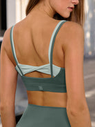 Women's Knitted Nylon Yoga Sports Bra Sustainable Yoga Tops - BERLOOK