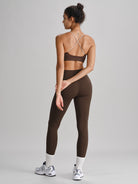 Women's Knitted Nylon Yoga Sports Bra Sustainable Yoga Tops - BERLOOK