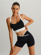 Women's Knitted Nylon Yoga Sports Bra Sustainable Yoga Tops - BERLOOK