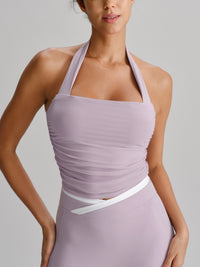 Women's Knitted Nylon Yoga Sports Bra Sustainable Yoga Tops - BERLOOK