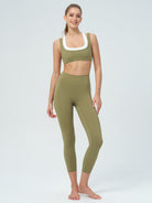 Women's Knitted Nylon Yoga Sports Bra Sustainable Yoga Tops - BERLOOK