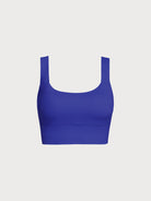 Women's Knitted Nylon Yoga Sports Bra Sustainable Yoga Tops - BERLOOK