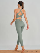 Women's Knitted Nylon Yoga Sports Bra Sustainable Yoga Tops - BERLOOK