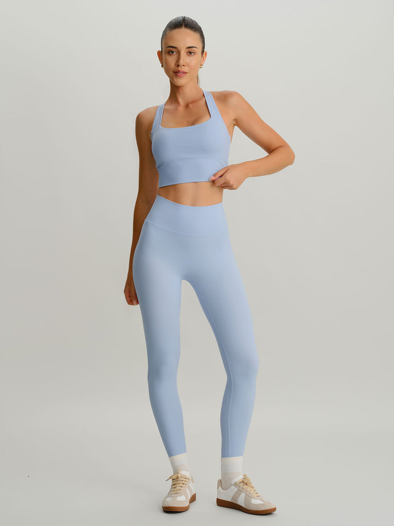 Women's Knitted Nylon Yoga Sports Bras Sustainable Yoga Tops - BERLOOK