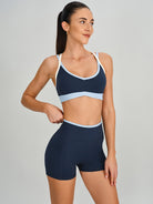 Women's Knitted Nylon Yoga Sports Bras Sustainable Yoga Tops - BERLOOK