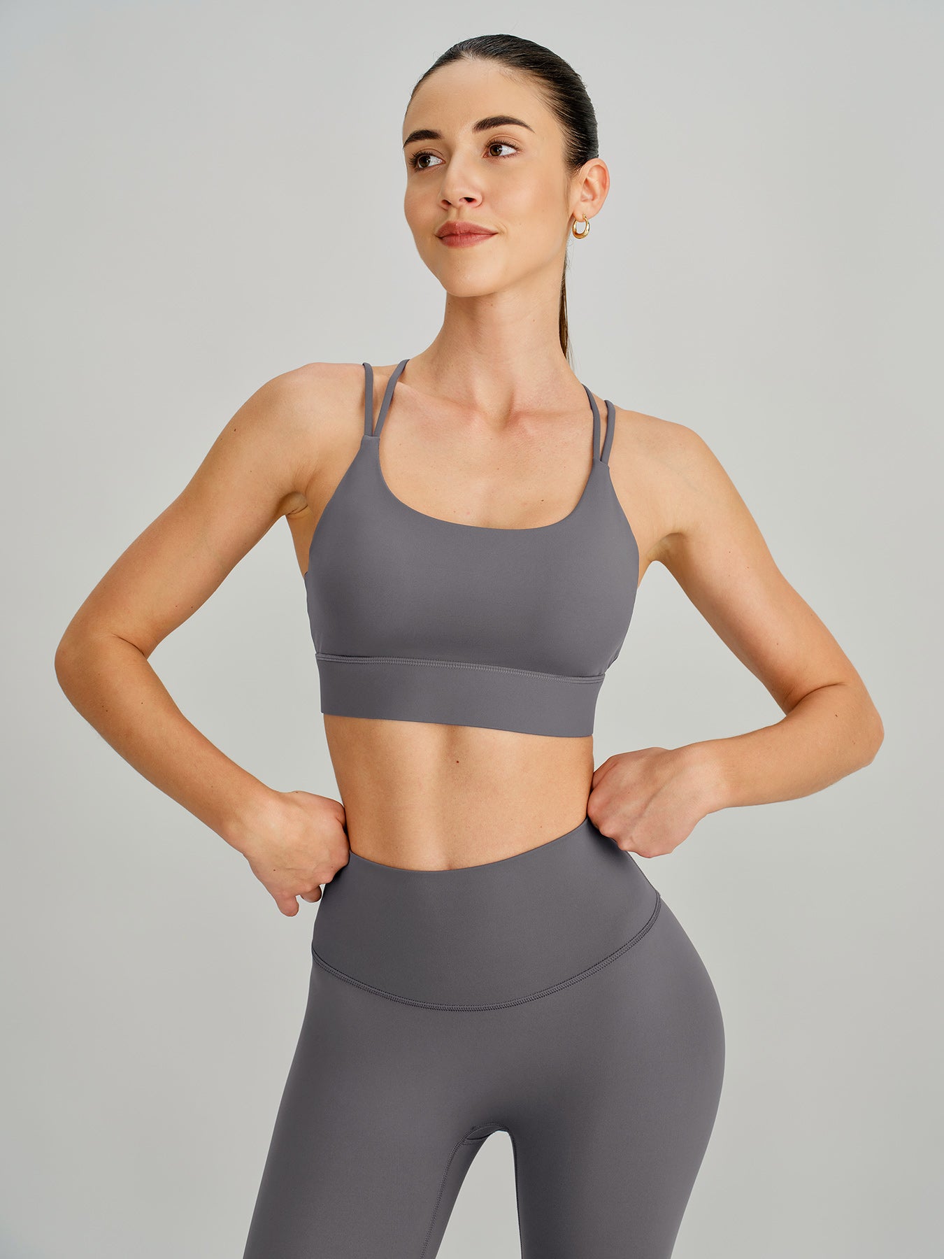 Women's Knitted Nylon Yoga Sports Bras Sustainable Yoga Tops - BERLOOK