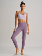 Women's Knitted Nylon Yoga Sports Bras Sustainable Yoga Tops - BERLOOK