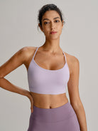 Women's Knitted Nylon Yoga Sports Bras Sustainable Yoga Tops - BERLOOK
