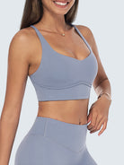 Women's Knitted Nylon Yoga Sports Bras Sustainable Yoga Tops - BERLOOK