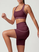 Women's Knitted Nylon Yoga Sports Bras Sustainable Yoga Tops - BERLOOK