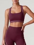 Women's Knitted Nylon Yoga Sports Bras Sustainable Yoga Tops - BERLOOK