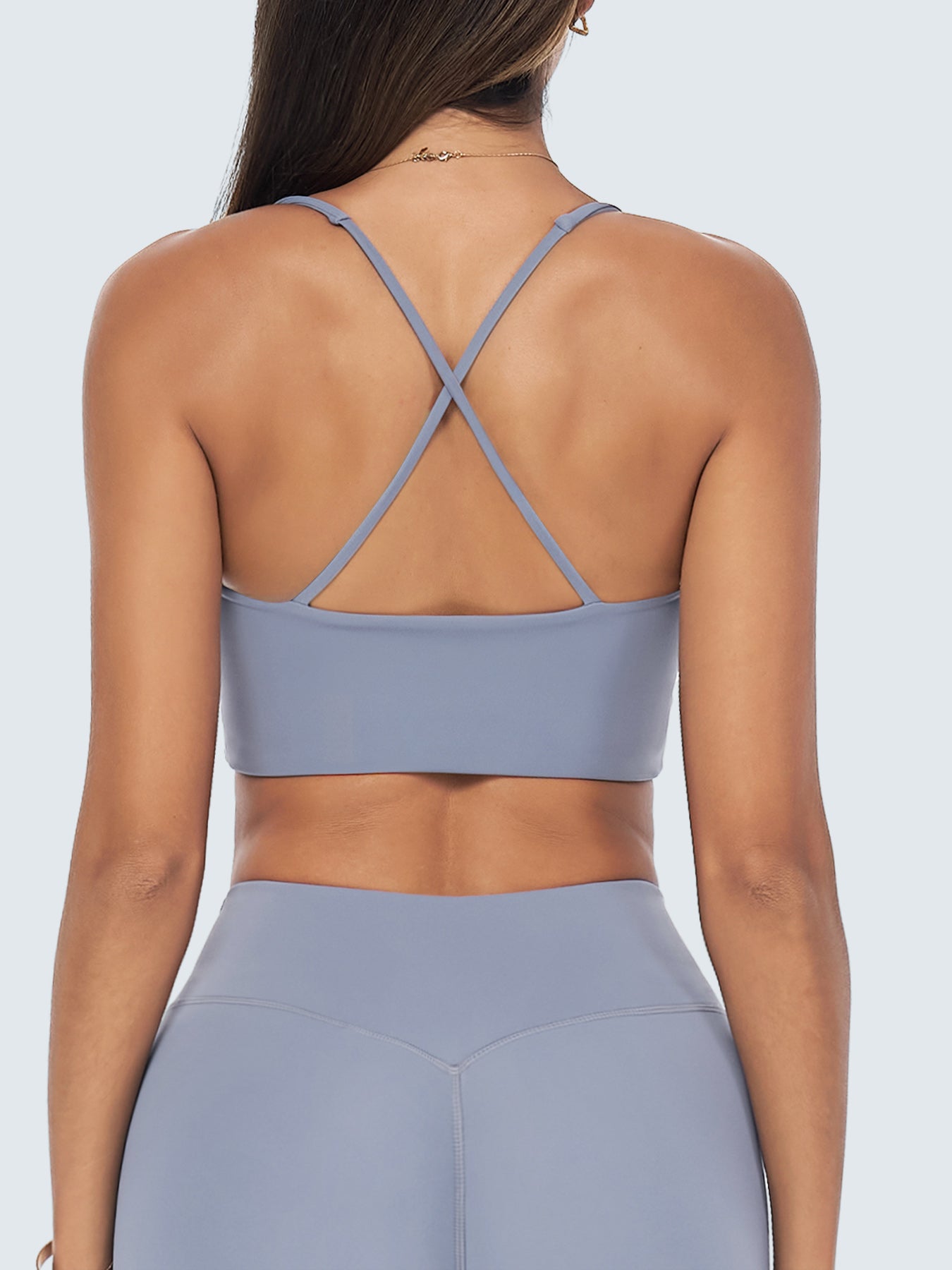Women's Knitted Nylon Yoga Sports Bras Sustainable Yoga Tops - BERLOOK