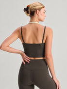 Women's Knitted Nylon Yoga Tank Top Sustainable - BERLOOK