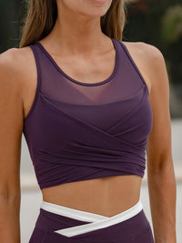 Women's Knitted Nylon Yoga Tank Top Sustainable Yoga Tops - BERLOOK