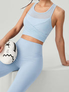 Women's Knitted Nylon Yoga Tank Top Sustainable Yoga Tops - BERLOOK