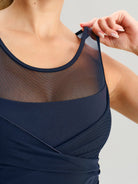 Women's Knitted Nylon Yoga Tank Top Sustainable Yoga Tops - BERLOOK