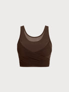 Women's Knitted Nylon Yoga Tank Top Sustainable Yoga Tops - BERLOOK
