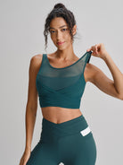 Women's Knitted Nylon Yoga Tank Top Sustainable Yoga Tops - BERLOOK